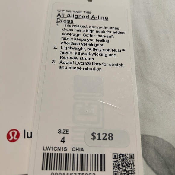 Lululemon All Aligned A Line Dress Size 4 - Picture 4 of 6